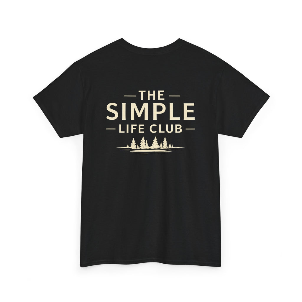 Simple Life Club T-Shirt — Minimalist Nature Graphic Tee