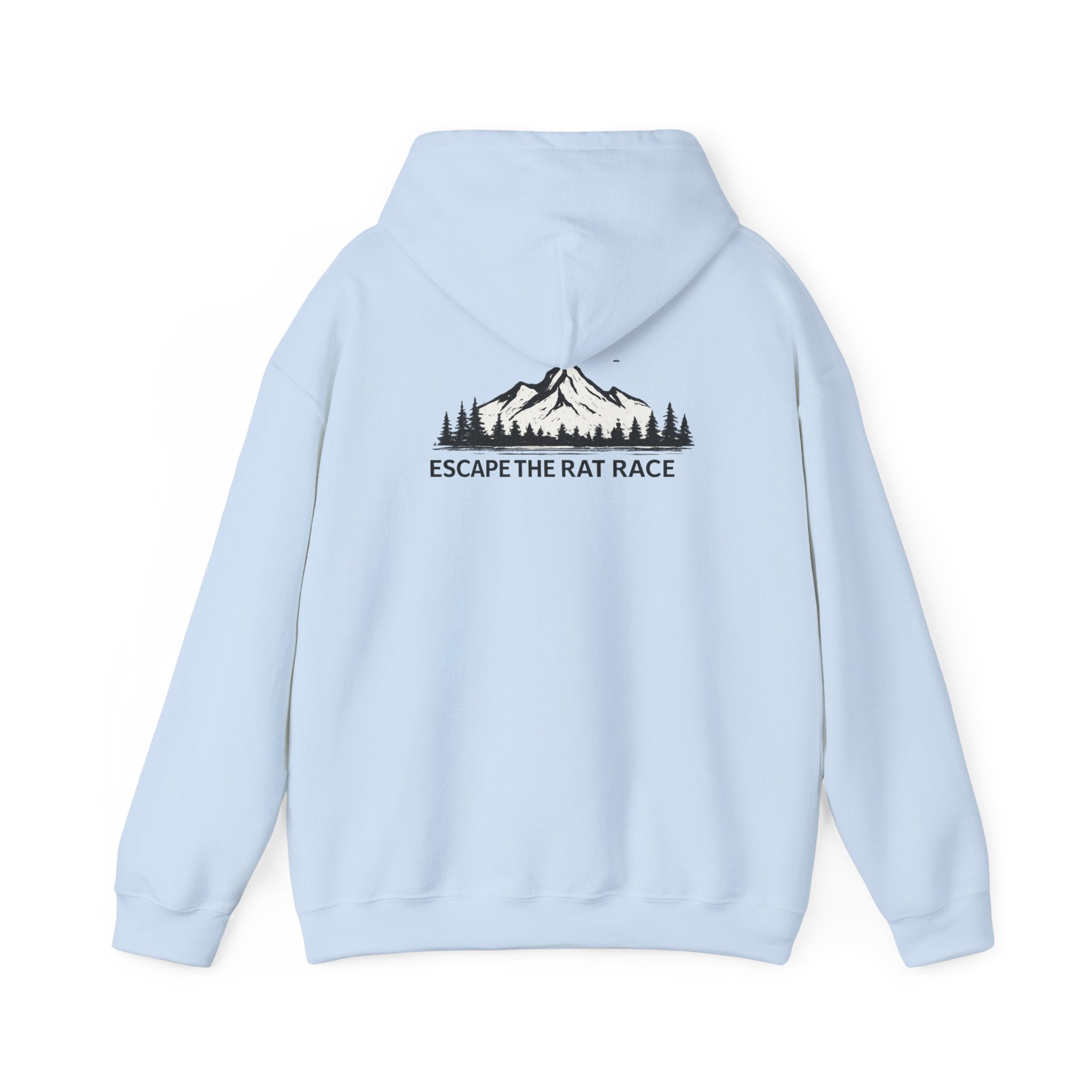 Escape the Rat Race Hoodie — Mountain Forest Adventure Pullover