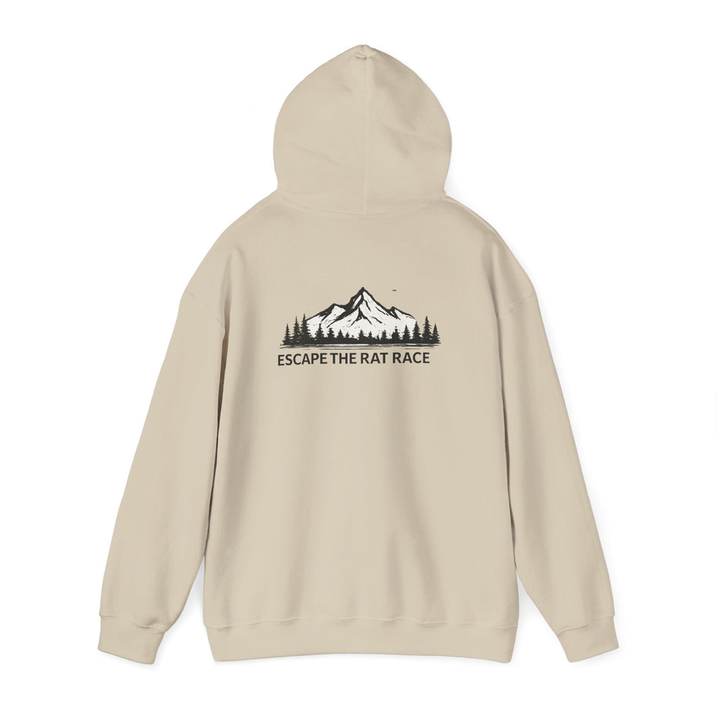 Escape the Rat Race Hoodie — Mountain Forest Adventure Pullover