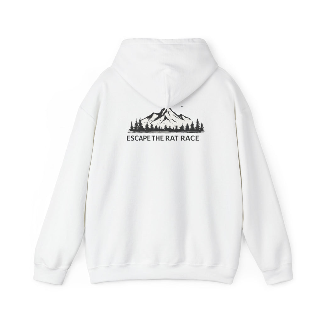 Escape the Rat Race Hoodie — Mountain Forest Adventure Pullover