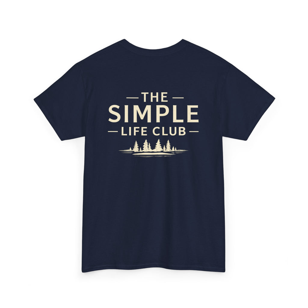 Simple Life Club T-Shirt — Minimalist Nature Graphic Tee