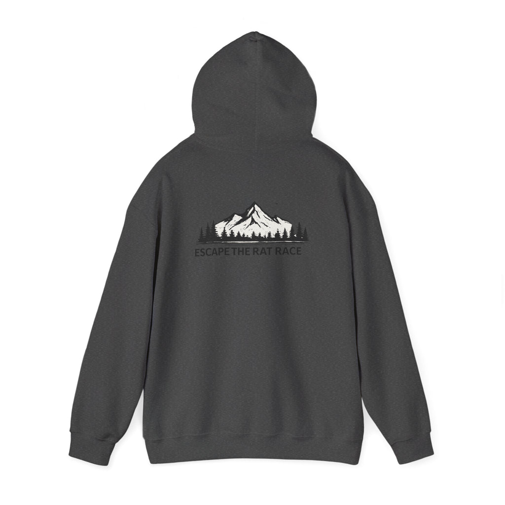 Escape the Rat Race Hoodie — Mountain Forest Adventure Pullover