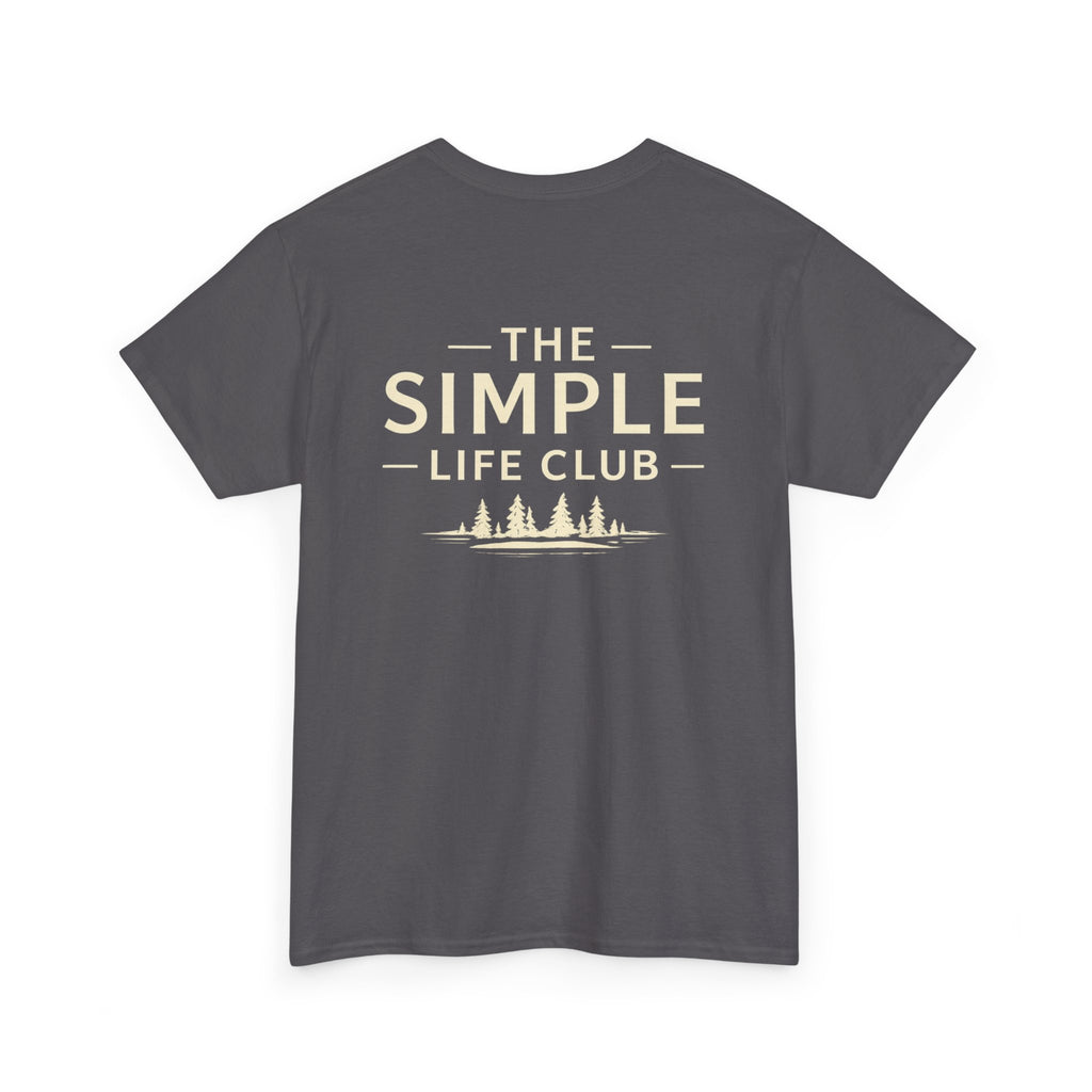 Simple Life Club T-Shirt — Minimalist Nature Graphic Tee