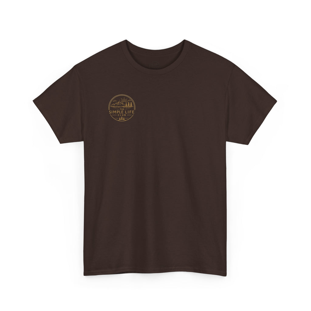 Simple Life Club T-Shirt — Minimalist Nature Graphic Tee