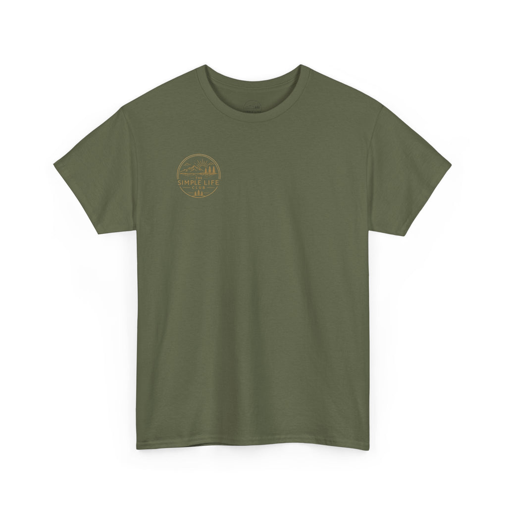 Simple Life Club T-Shirt — Minimalist Nature Graphic Tee