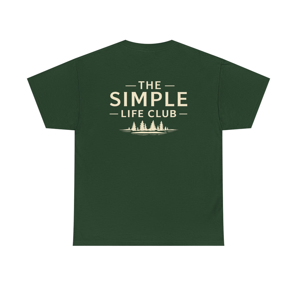 Simple Life Club T-Shirt — Minimalist Nature Graphic Tee