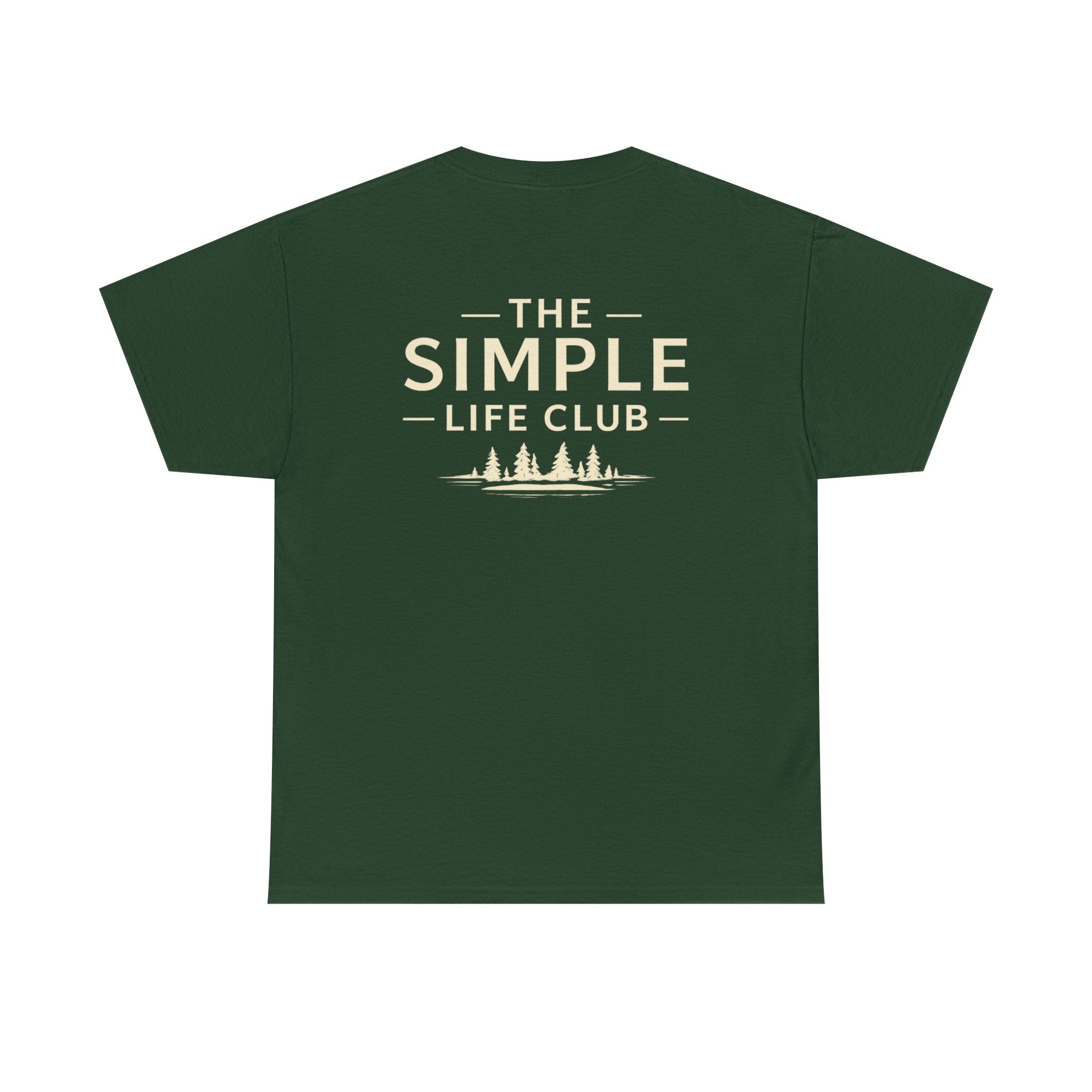 Simple Life Club T-Shirt — Minimalist Nature Graphic Tee