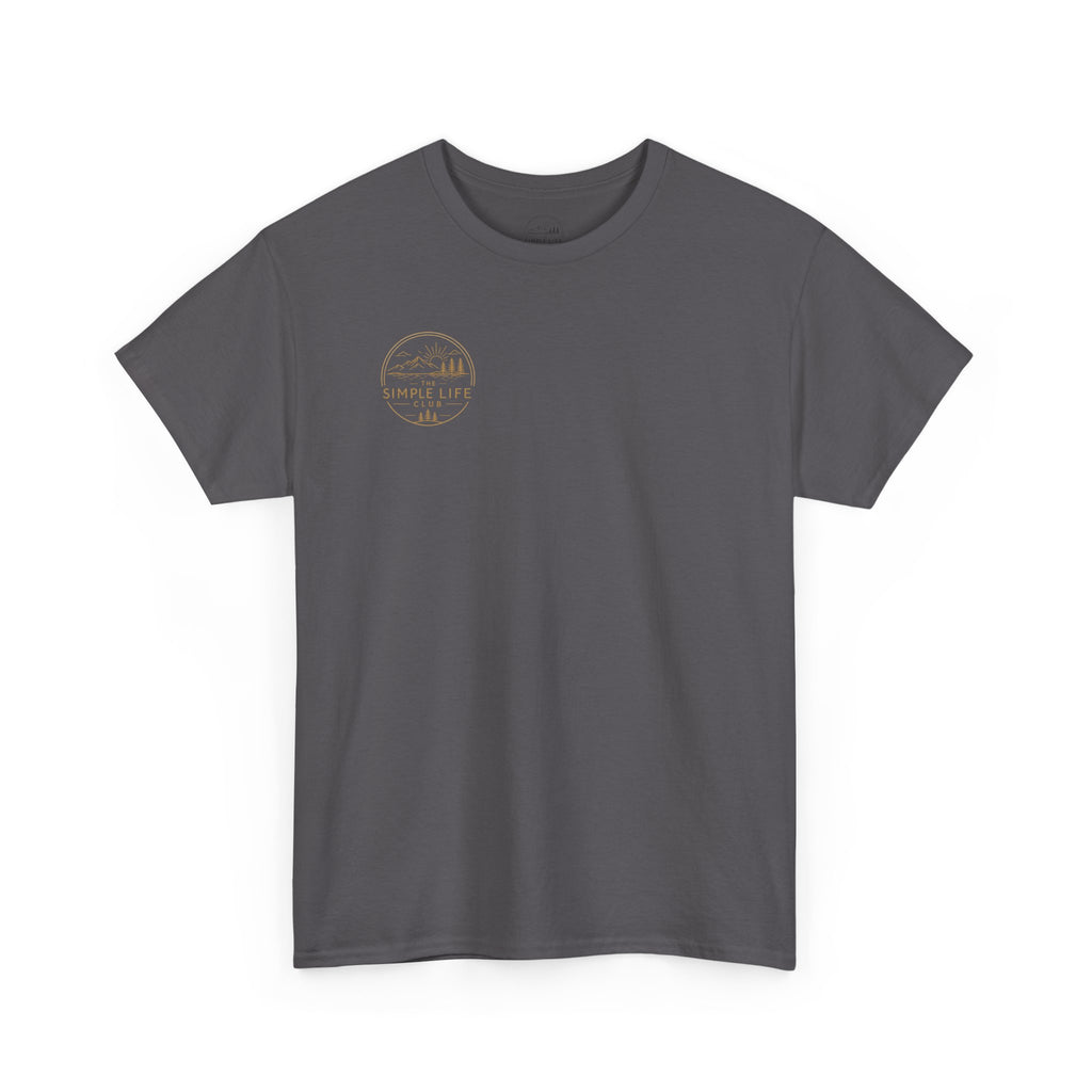 Simple Life Club T-Shirt — Minimalist Nature Graphic Tee