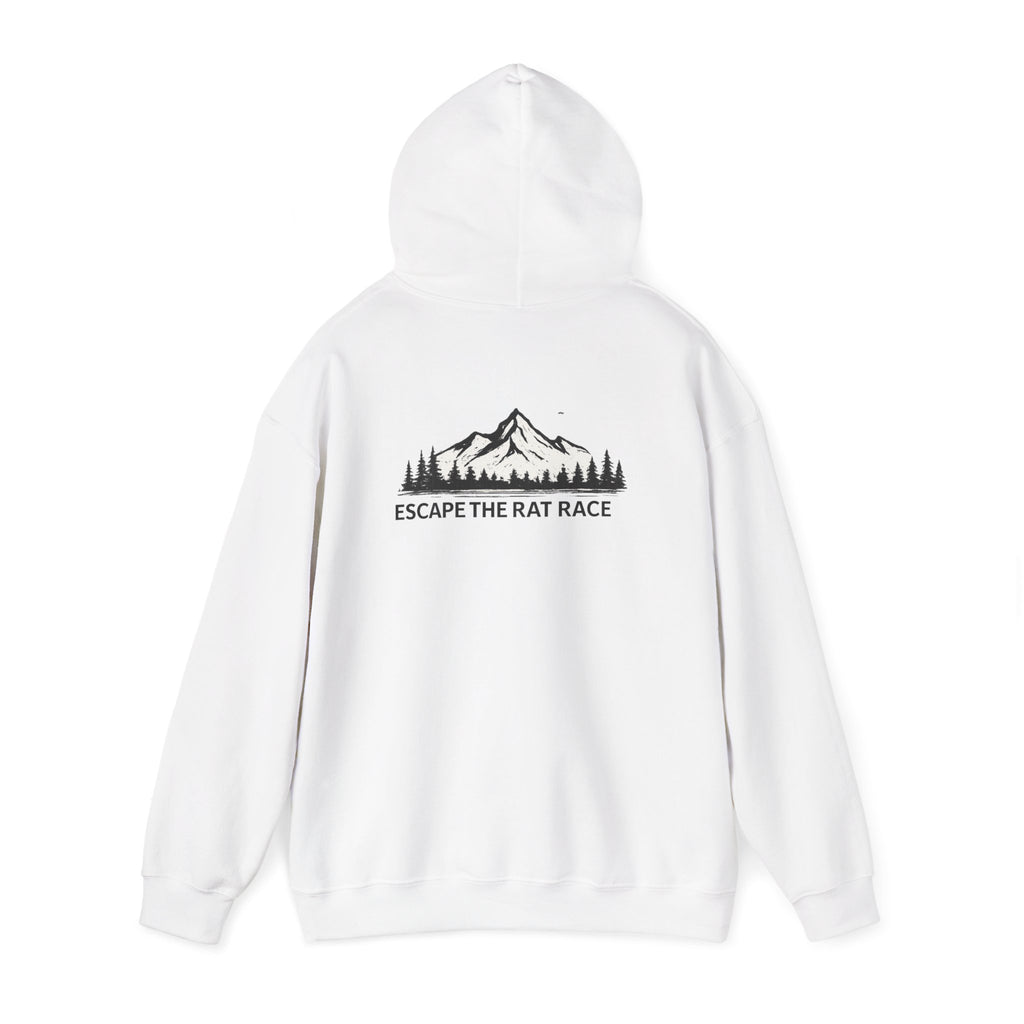 Escape the Rat Race Hoodie — Mountain Forest Adventure Pullover