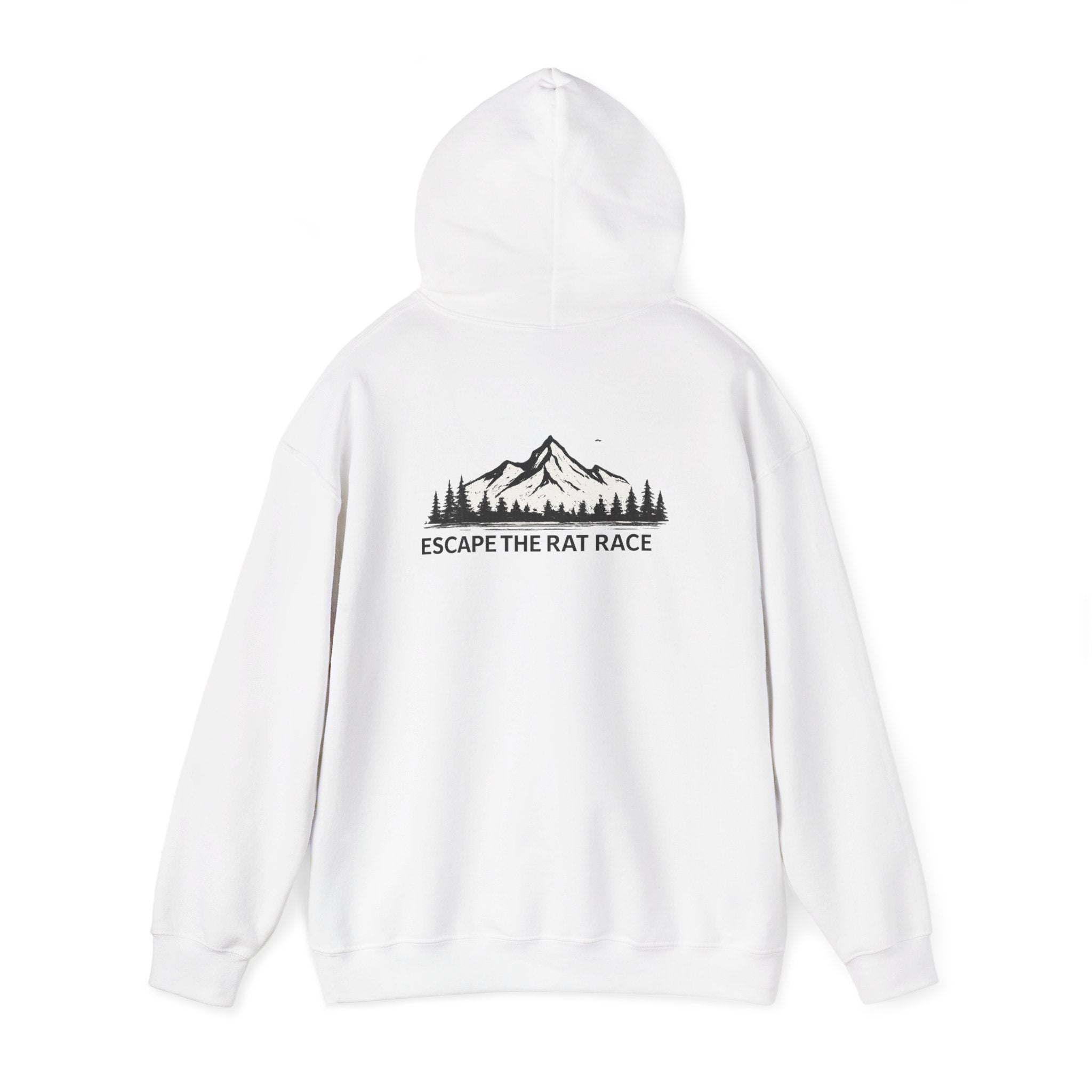 Escape the Rat Race Hoodie — Mountain Forest Adventure Pullover