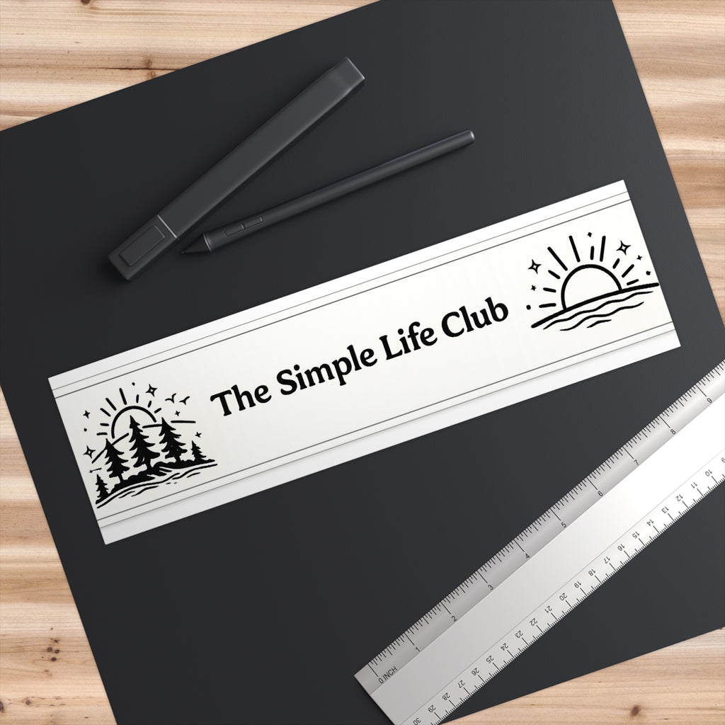 Bumper Sticker — The Simple Life Club Outdoor Adventure Decal