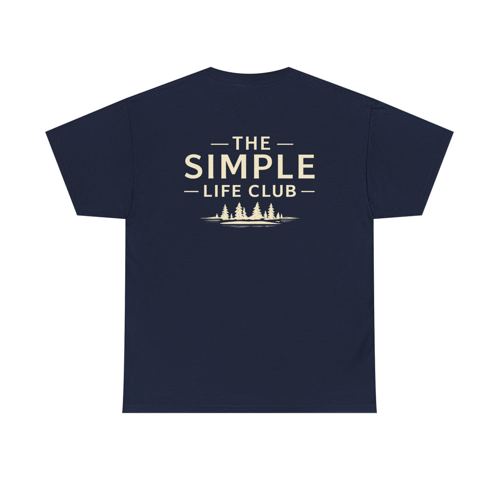 Simple Life Club T-Shirt — Minimalist Nature Graphic Tee