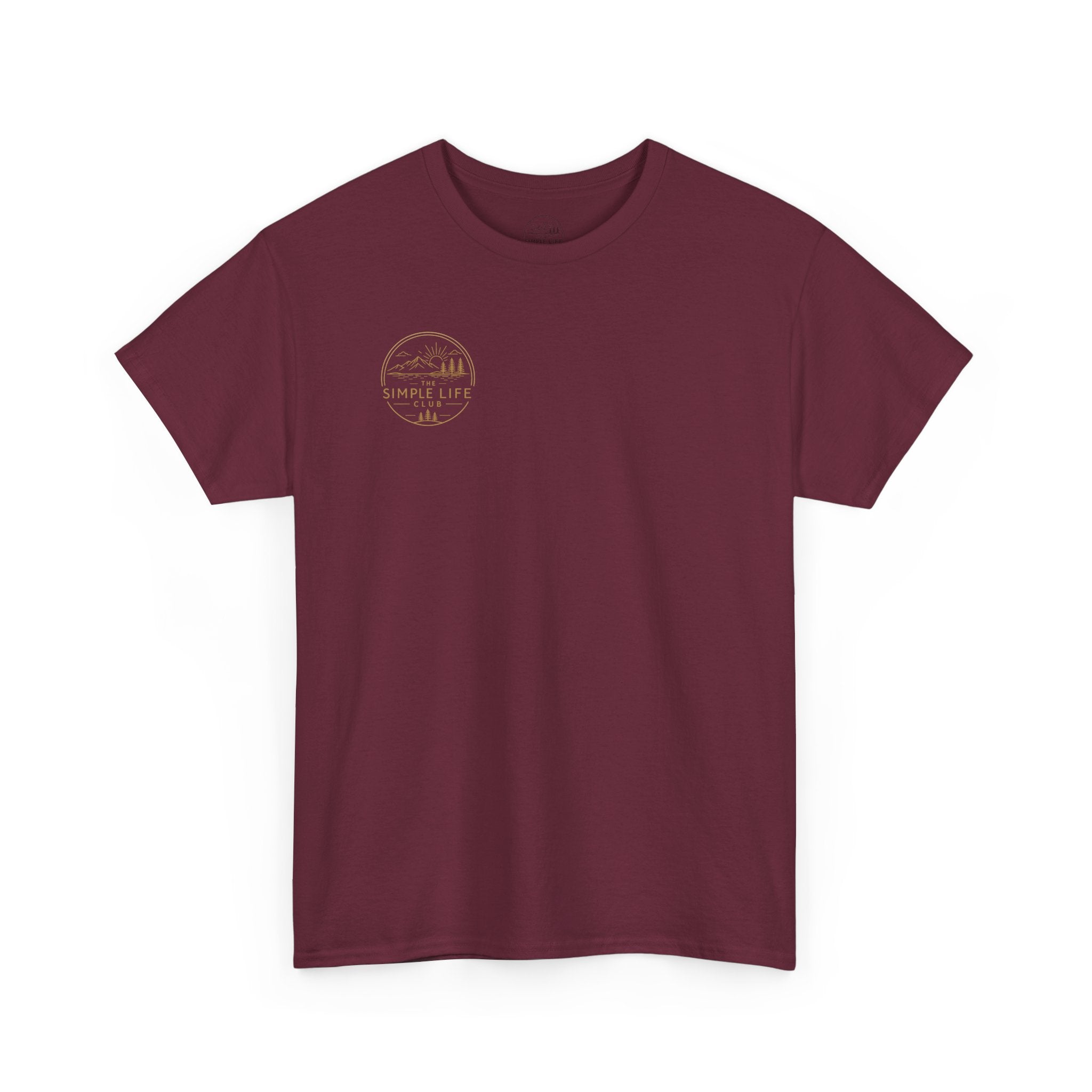 Simple Life Club T-Shirt — Minimalist Nature Graphic Tee