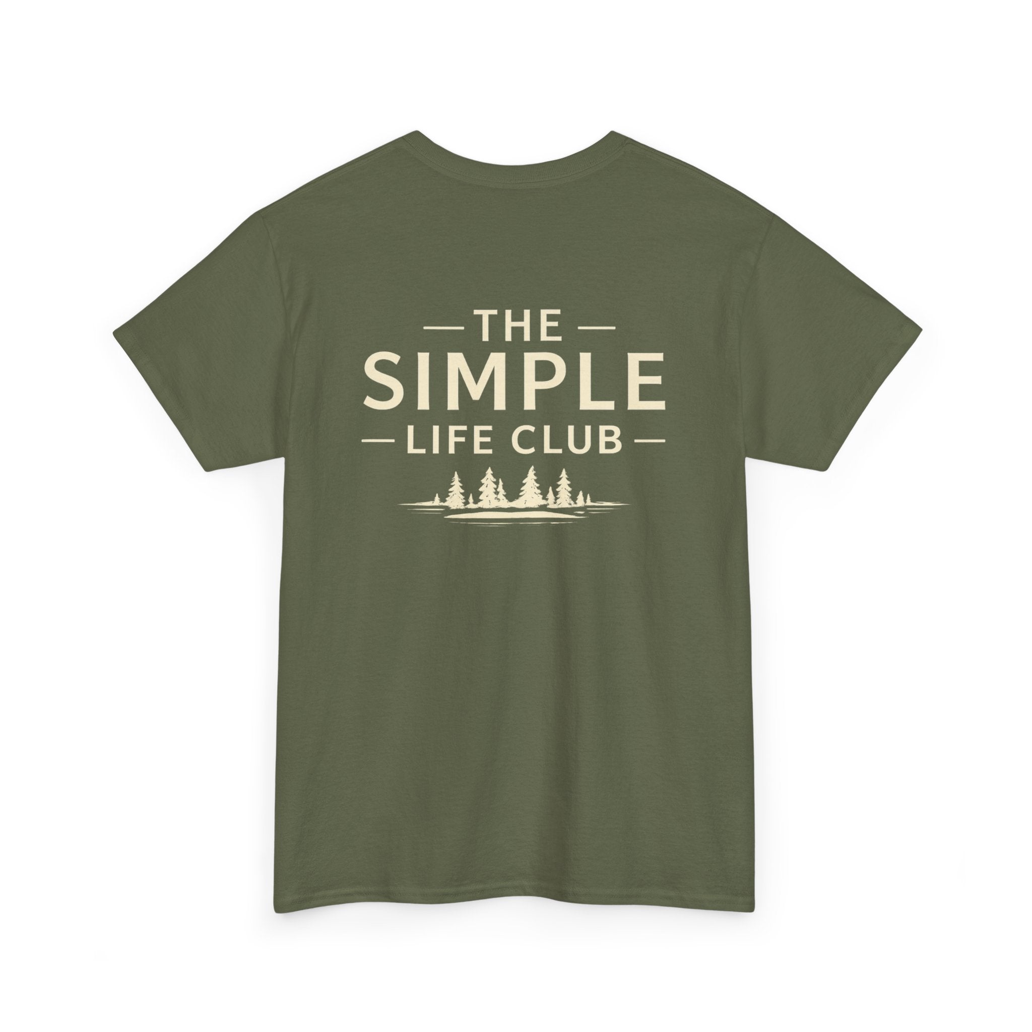 Simple Life Club T-Shirt — Minimalist Nature Graphic Tee