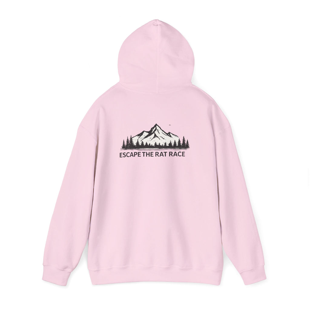 Escape the Rat Race Hoodie — Mountain Forest Adventure Pullover