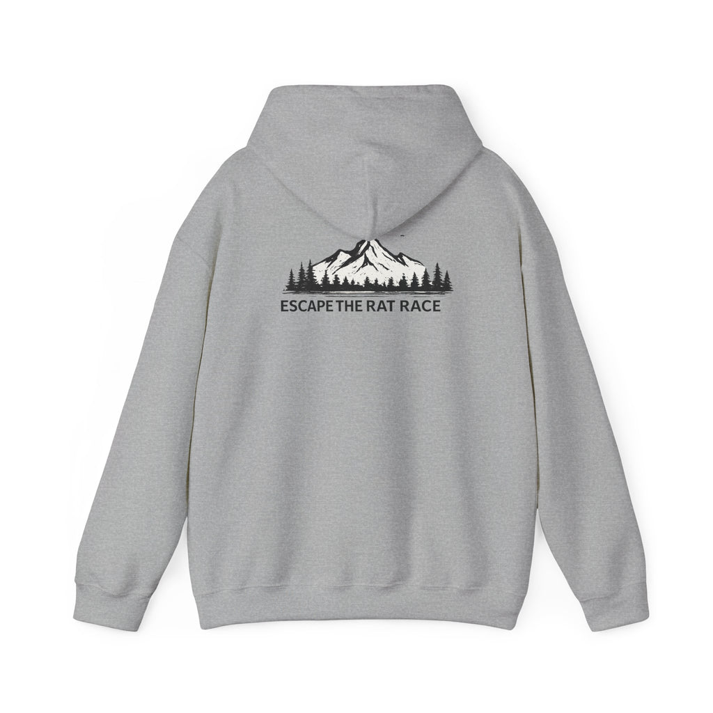 Escape the Rat Race Hoodie — Mountain Forest Adventure Pullover
