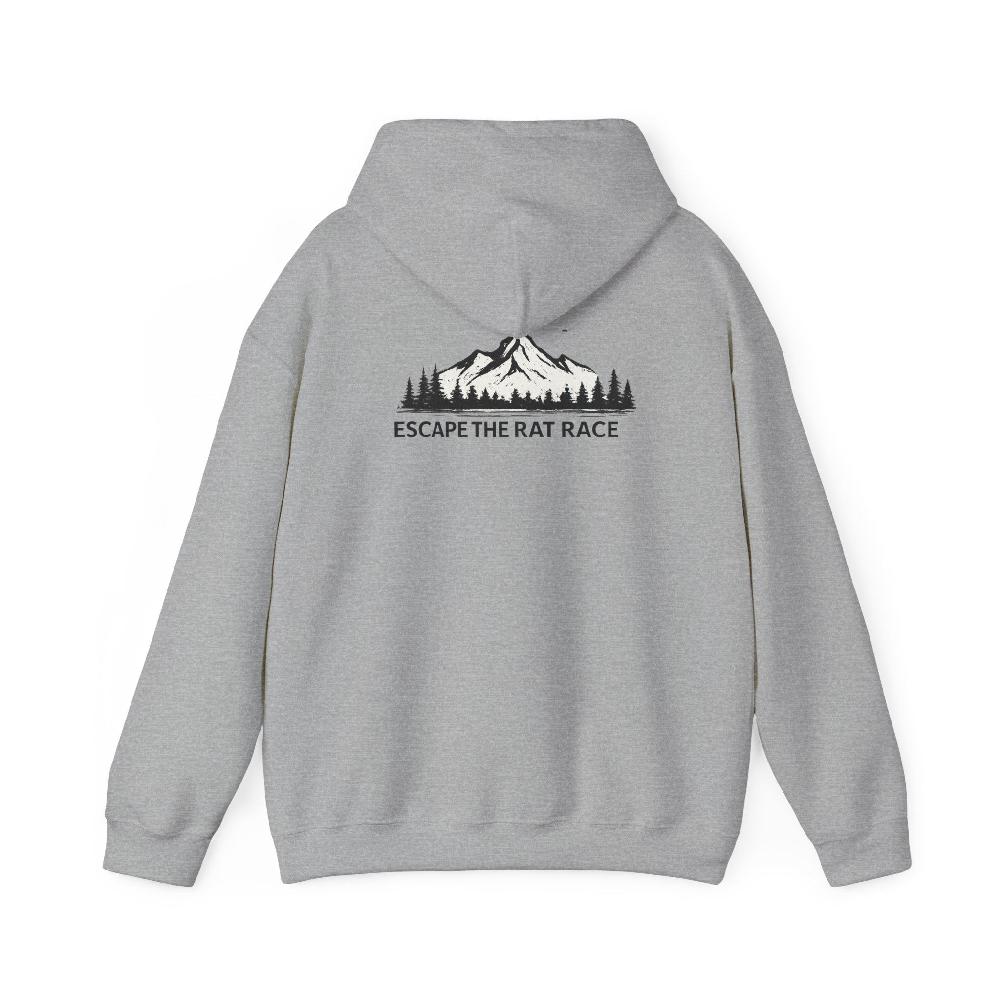 Escape the Rat Race Hoodie — Mountain Forest Adventure Pullover