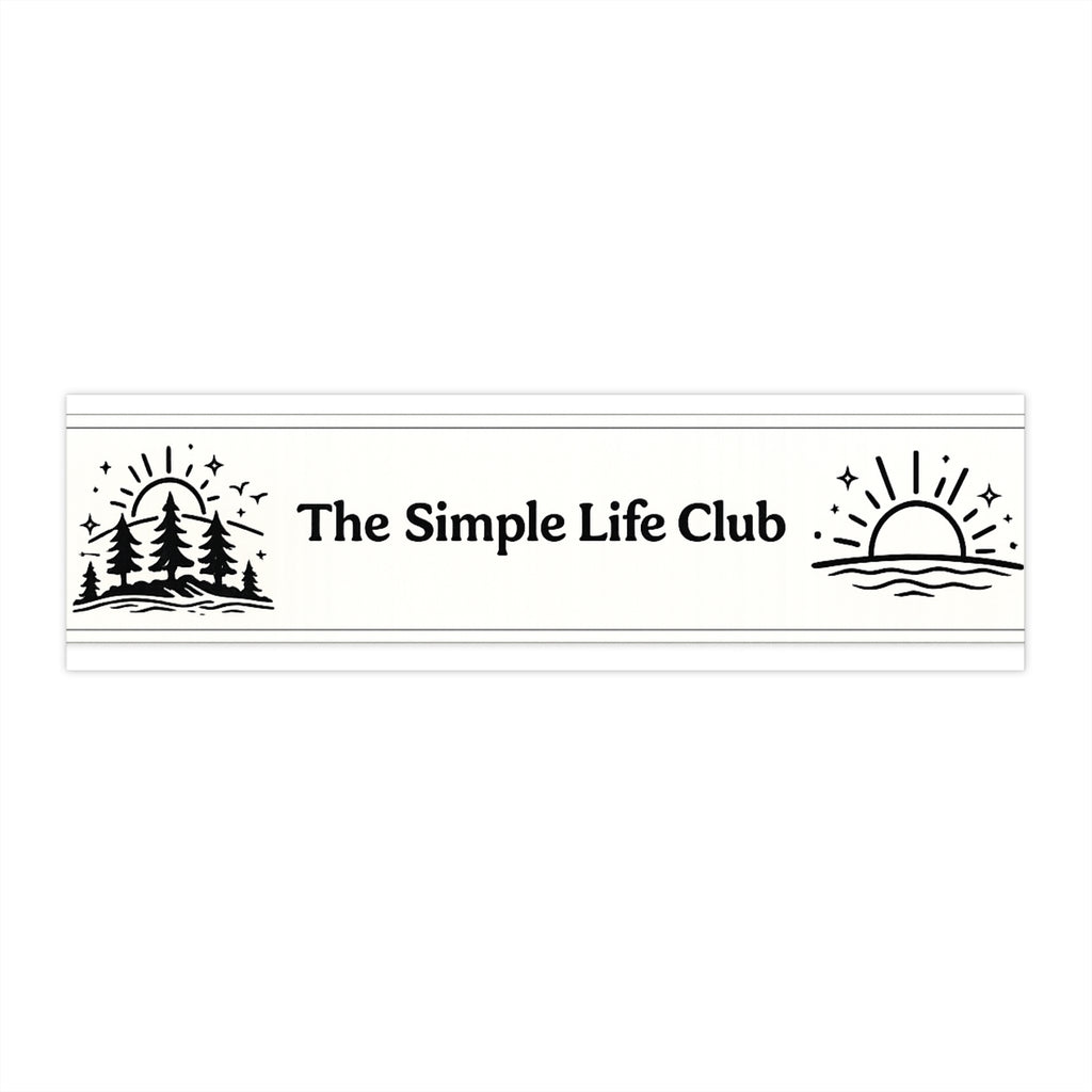 Bumper Sticker — The Simple Life Club Outdoor Adventure Decal