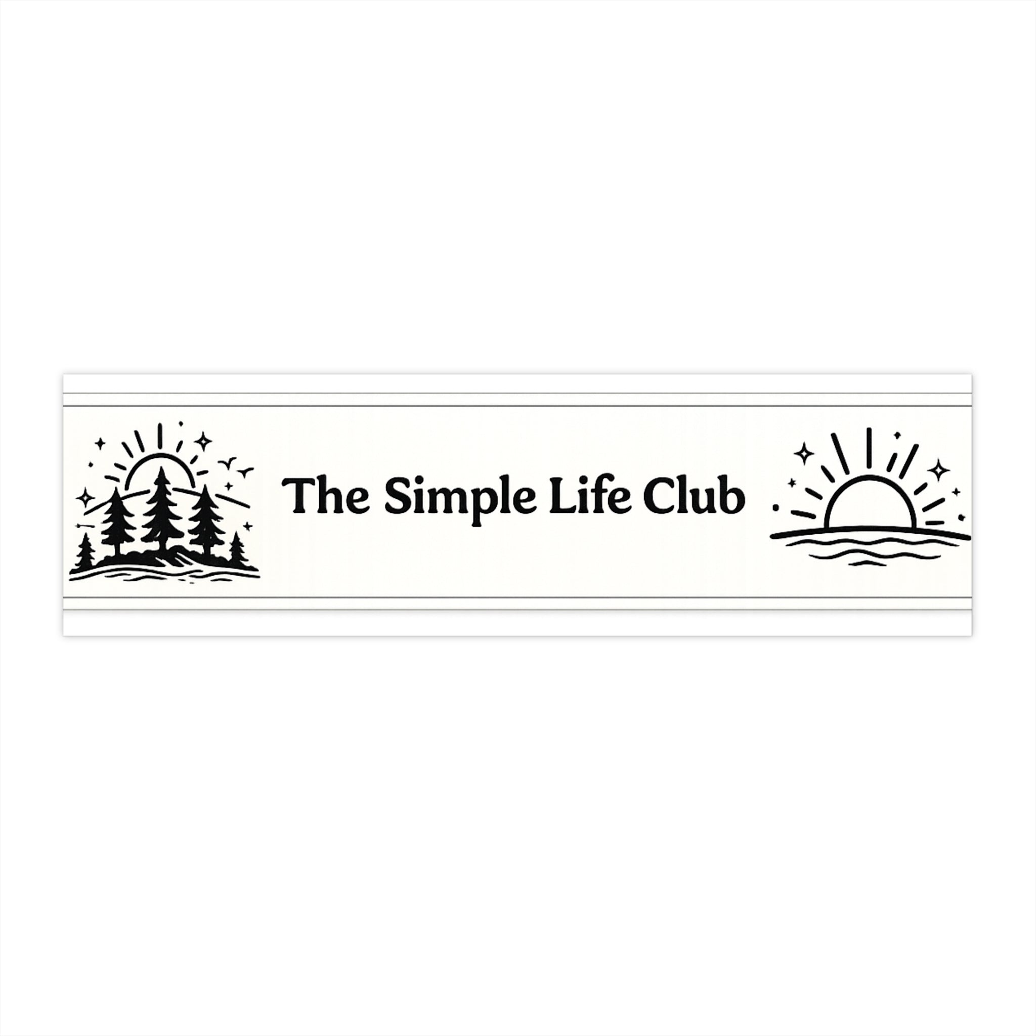 Bumper Sticker — The Simple Life Club Outdoor Adventure Decal
