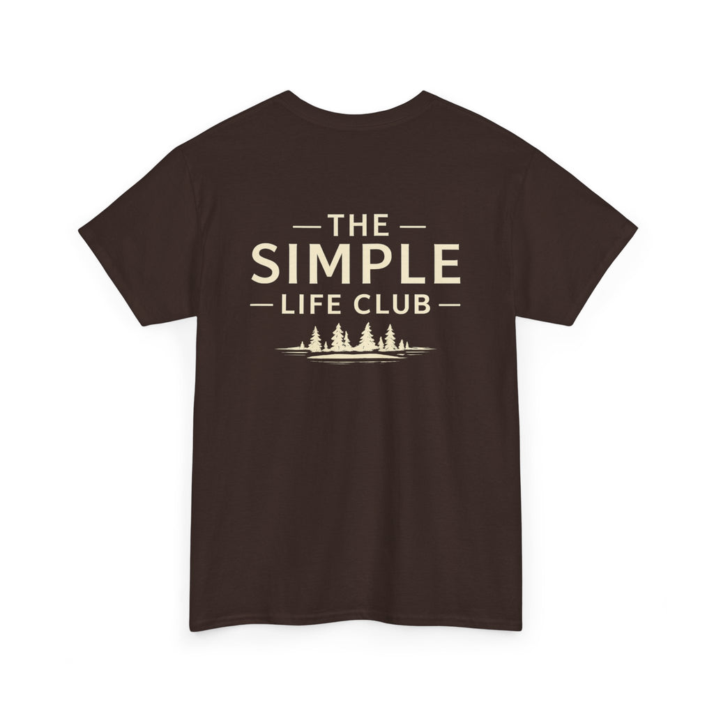 Simple Life Club T-Shirt — Minimalist Nature Graphic Tee