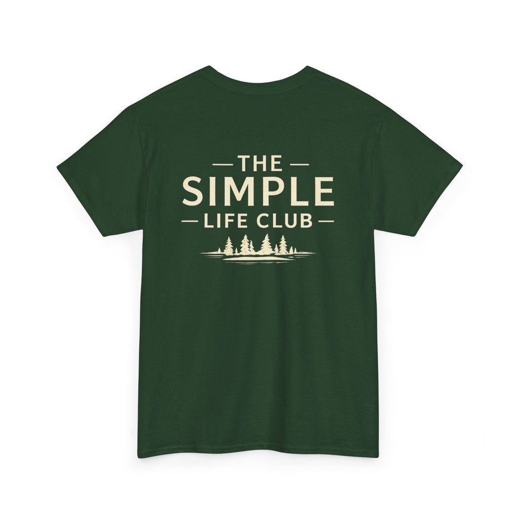 Simple Life Club T-Shirt — Minimalist Nature Graphic Tee