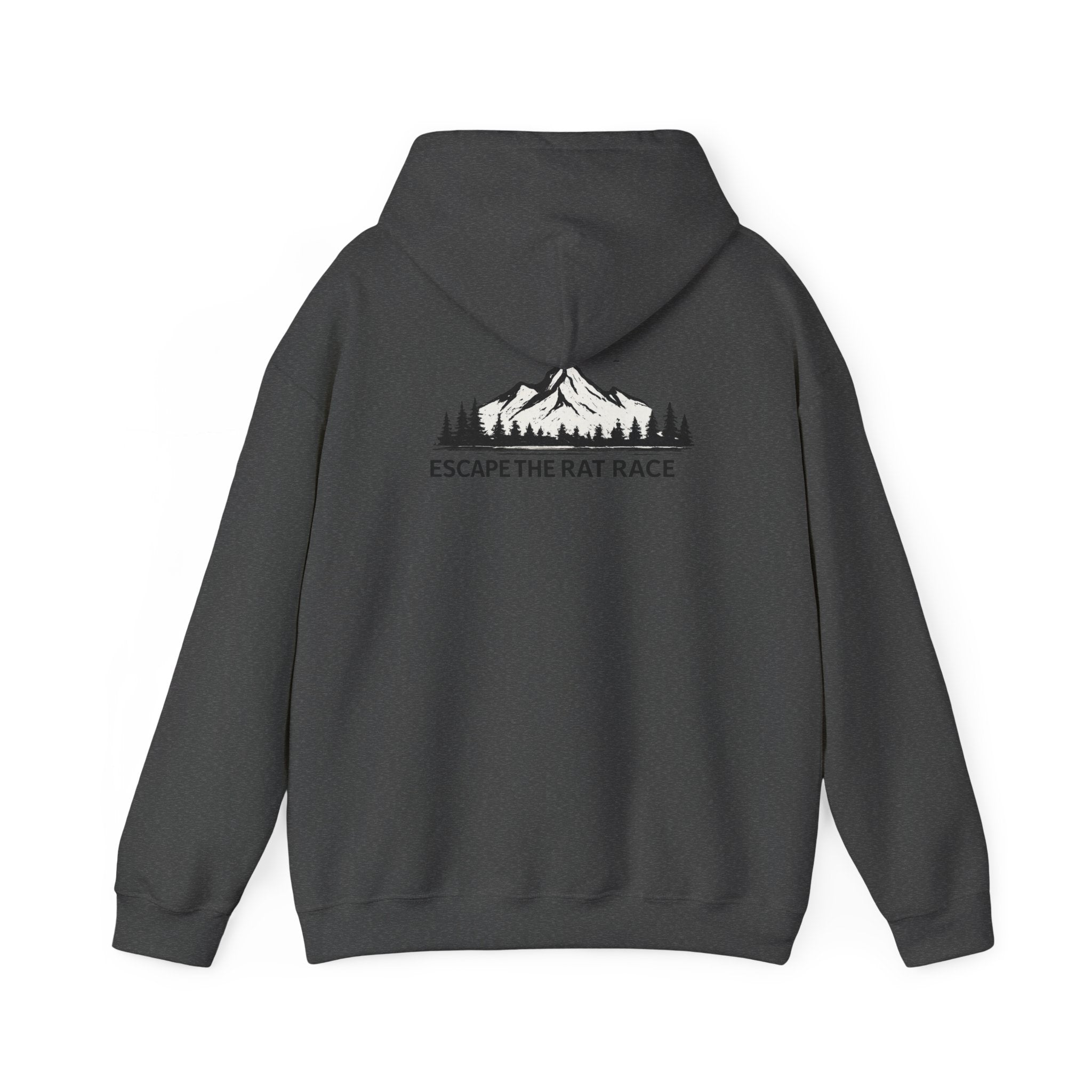 Escape the Rat Race Hoodie — Mountain Forest Adventure Pullover