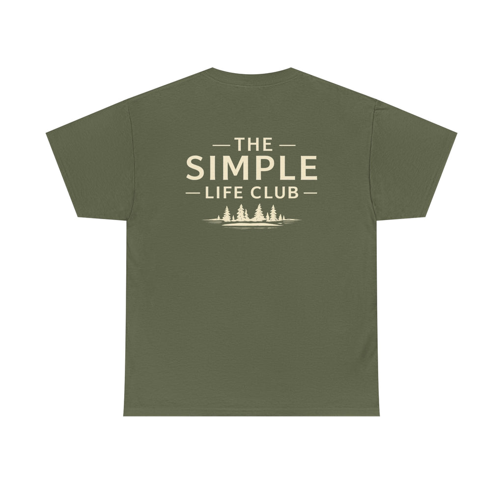 Simple Life Club T-Shirt — Minimalist Nature Graphic Tee