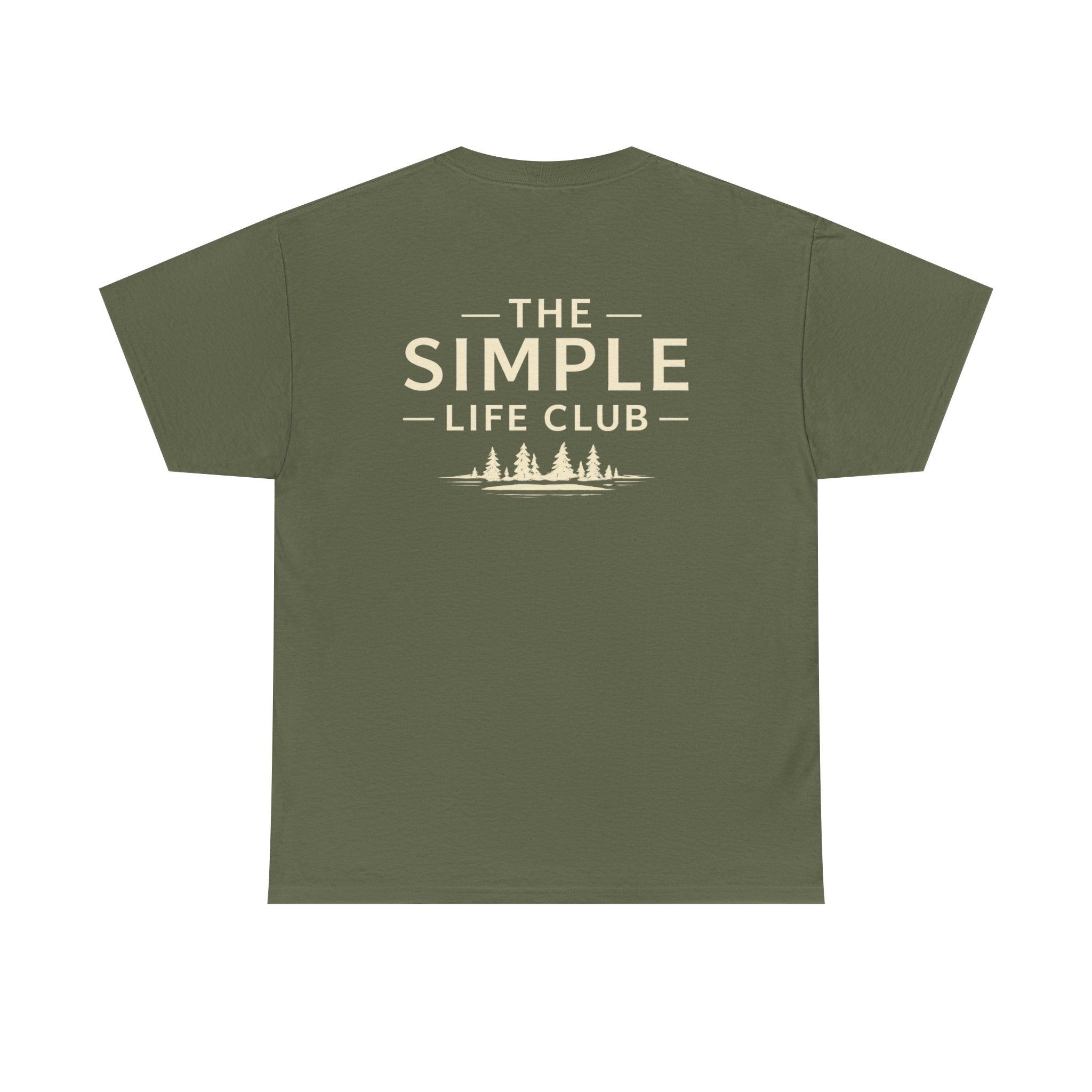 Simple Life Club T-Shirt — Minimalist Nature Graphic Tee