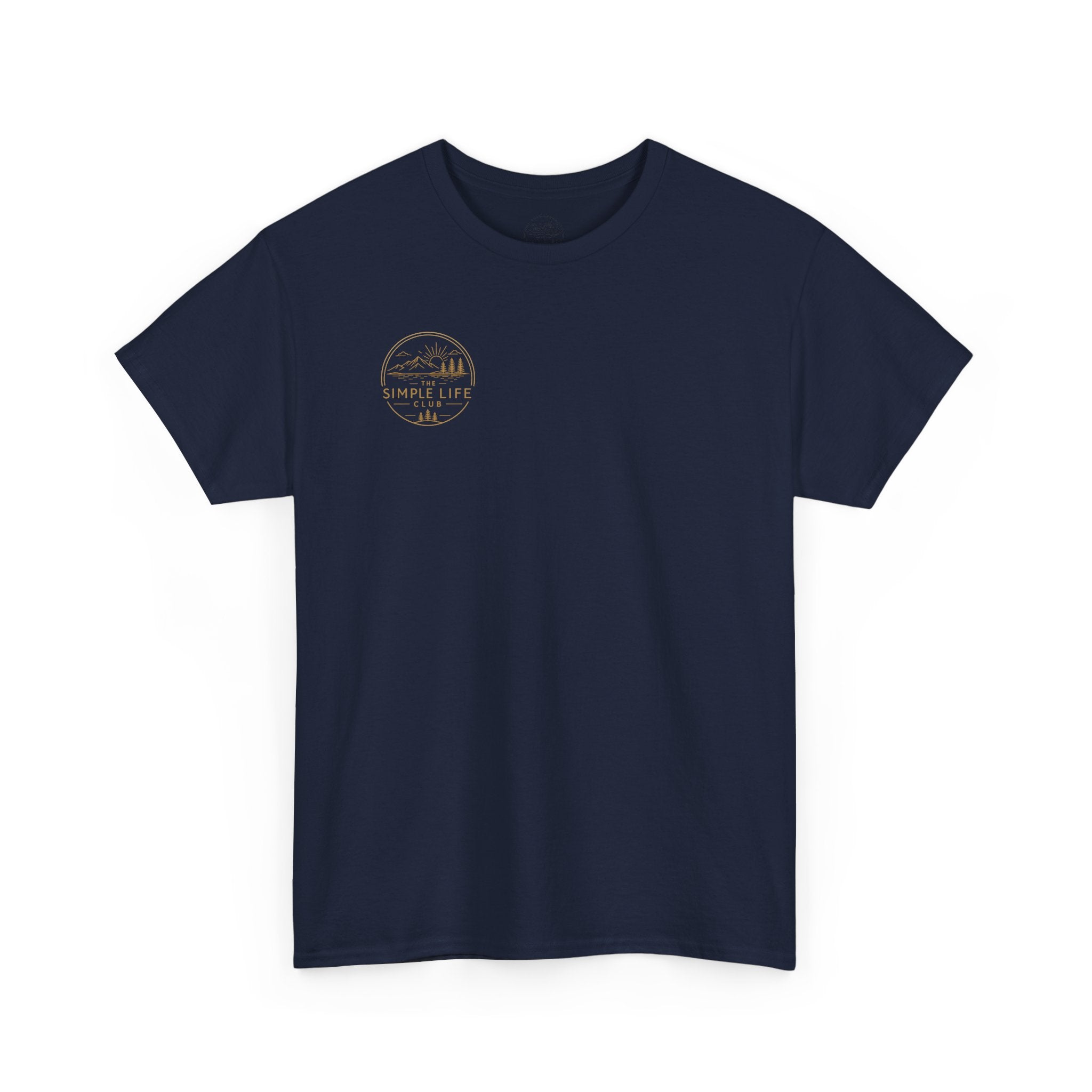 Simple Life Club T-Shirt — Minimalist Nature Graphic Tee