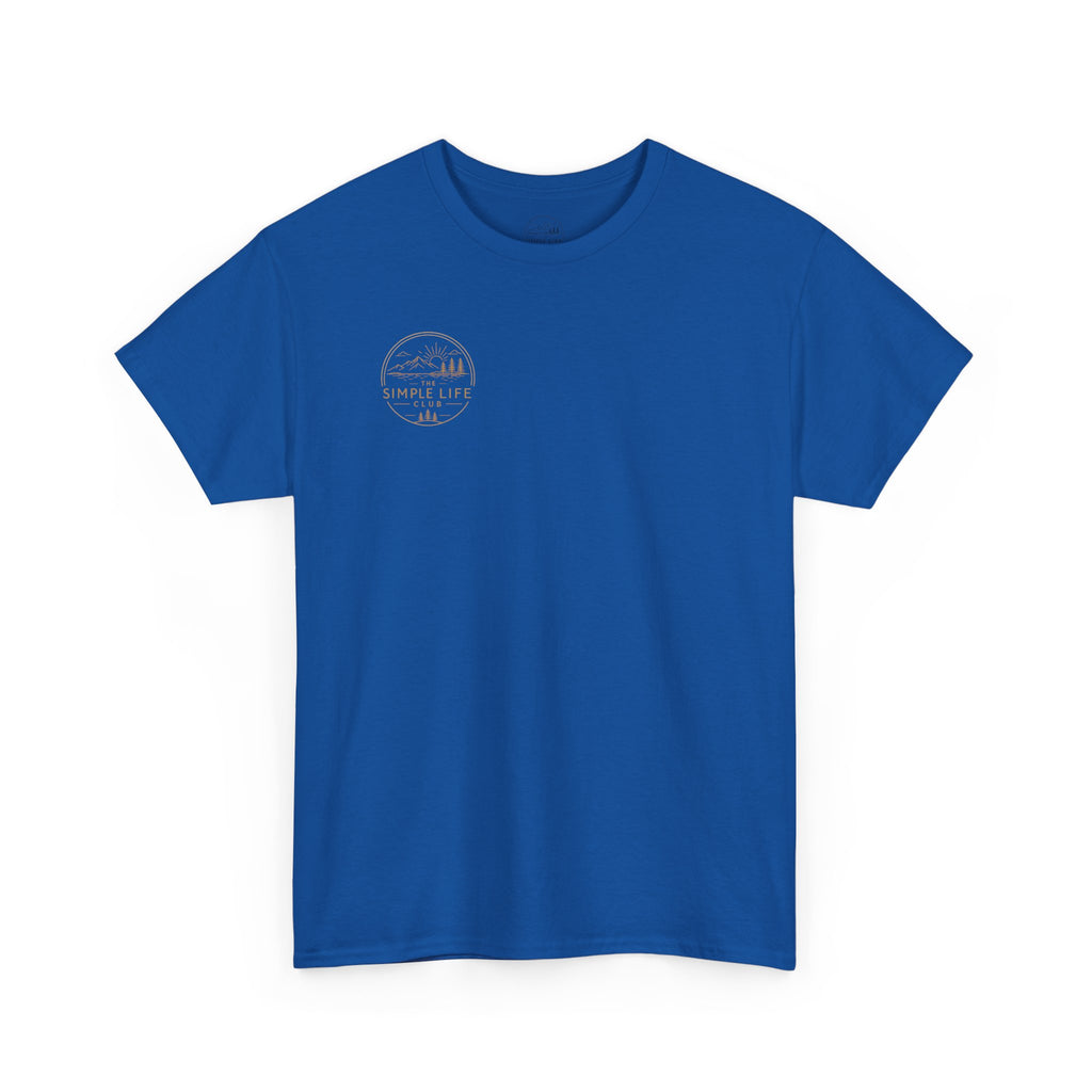 Simple Life Club T-Shirt — Minimalist Nature Graphic Tee