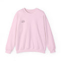 Crewneck Sweatshirt — 'Sunset Society: Meeting Daily at Dusk' Minimal Graphic