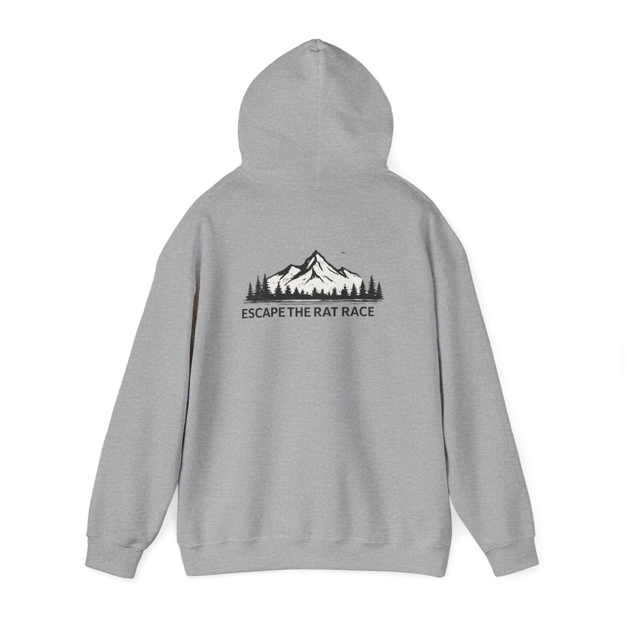 Escape the Rat Race Hoodie — Mountain Forest Adventure Pullover