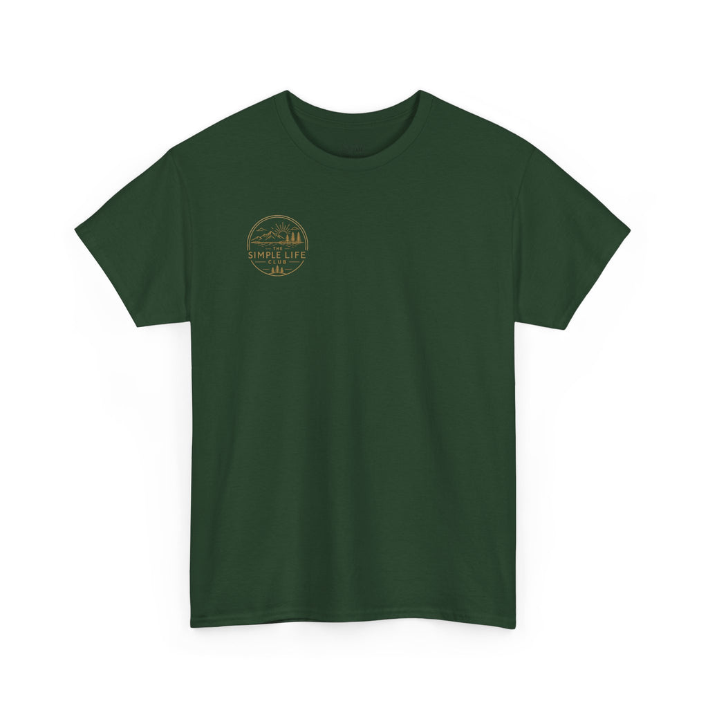 Simple Life Club T-Shirt — Minimalist Nature Graphic Tee