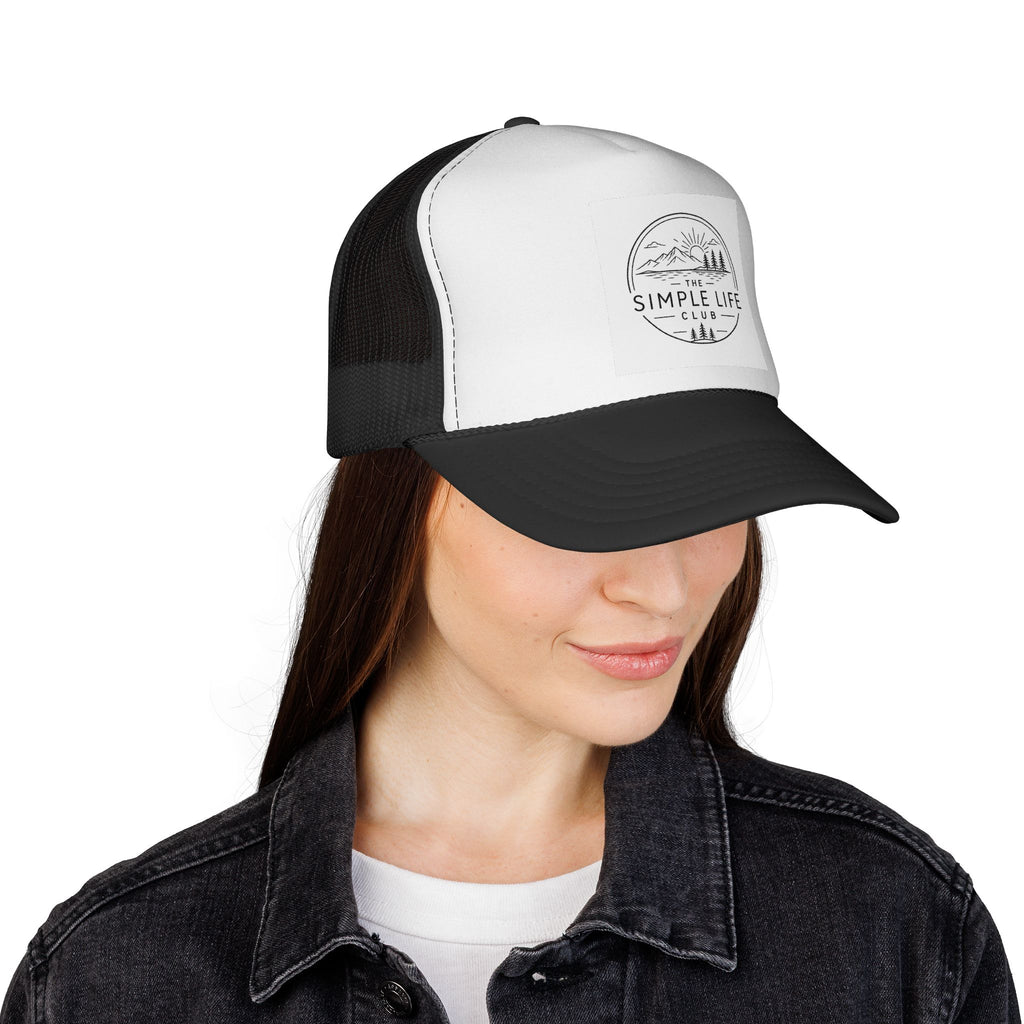Trucker Cap — "The Simple Life Club" Vintage Outdoor Mesh Hat