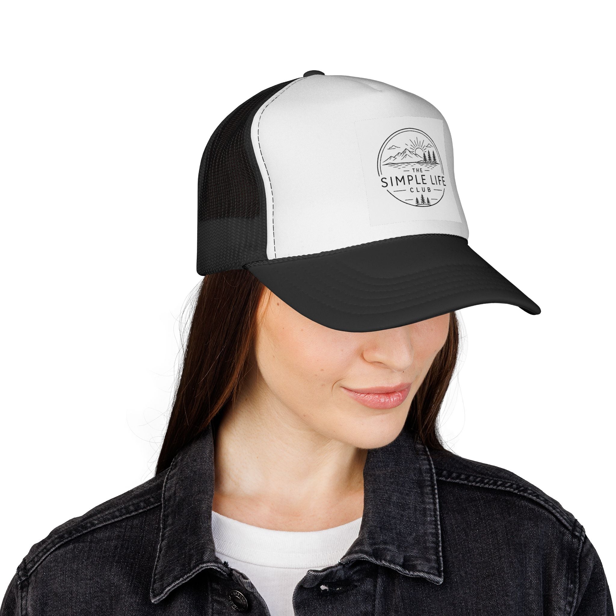 Trucker Cap — "The Simple Life Club" Vintage Outdoor Mesh Hat