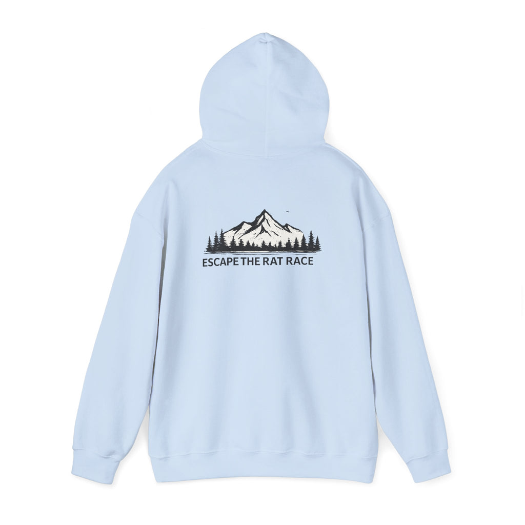 Escape the Rat Race Hoodie — Mountain Forest Adventure Pullover