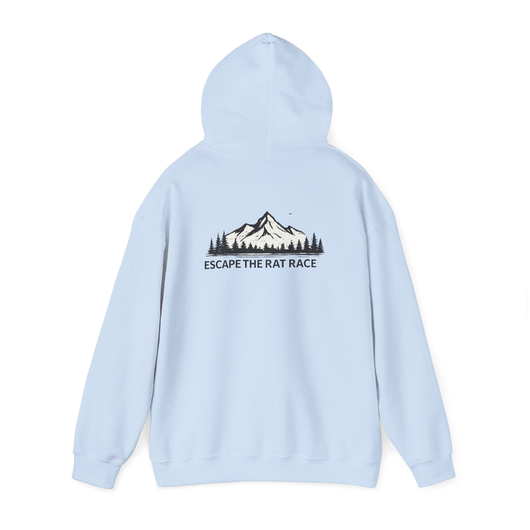 Escape the Rat Race Hoodie — Mountain Forest Adventure Pullover