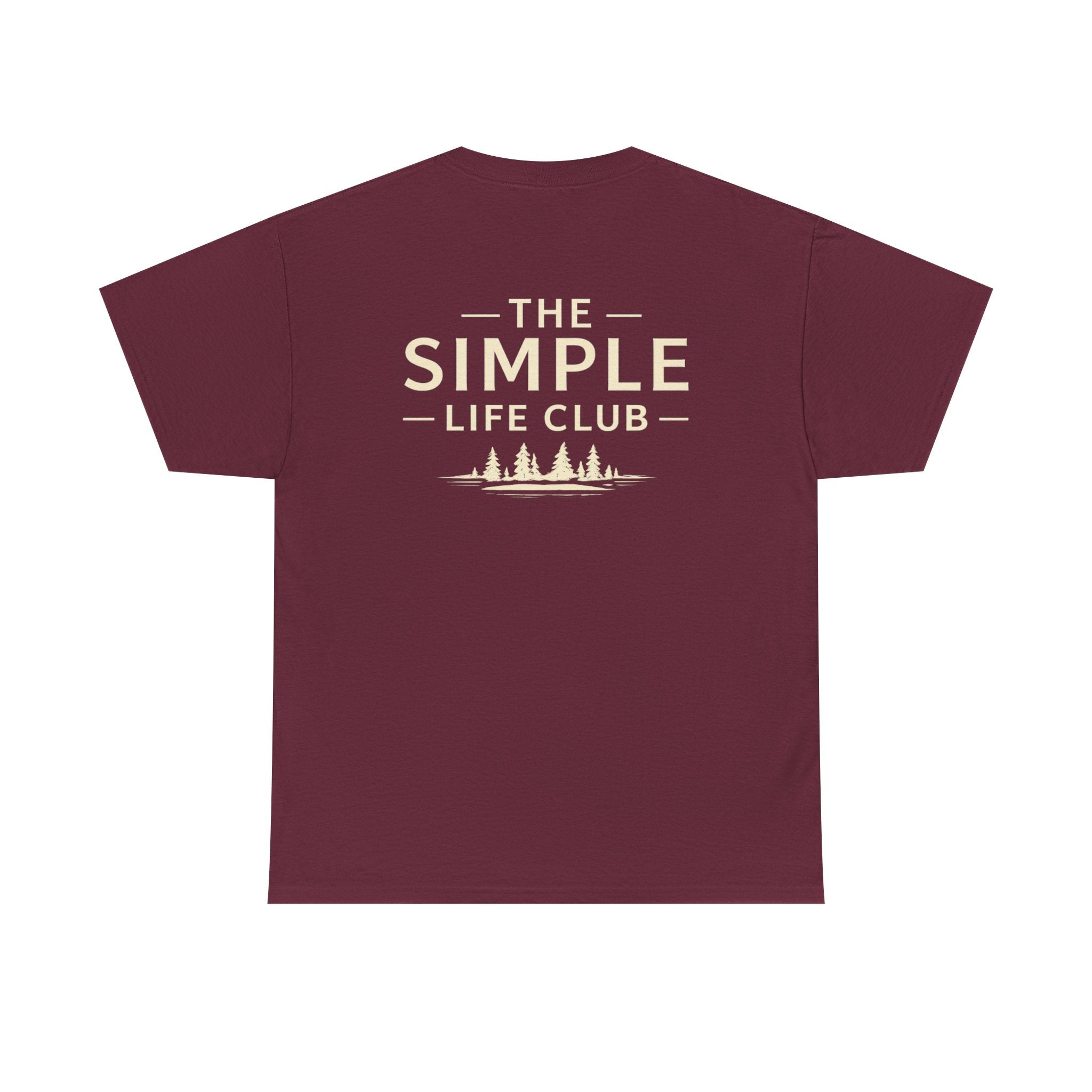 Simple Life Club T-Shirt — Minimalist Nature Graphic Tee