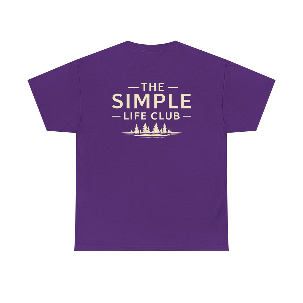 Simple Life Club T-Shirt — Minimalist Nature Graphic Tee