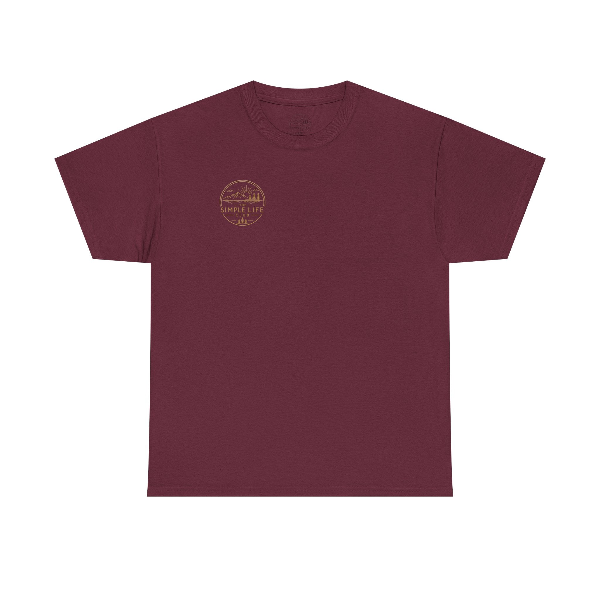 Simple Life Club T-Shirt — Minimalist Nature Graphic Tee