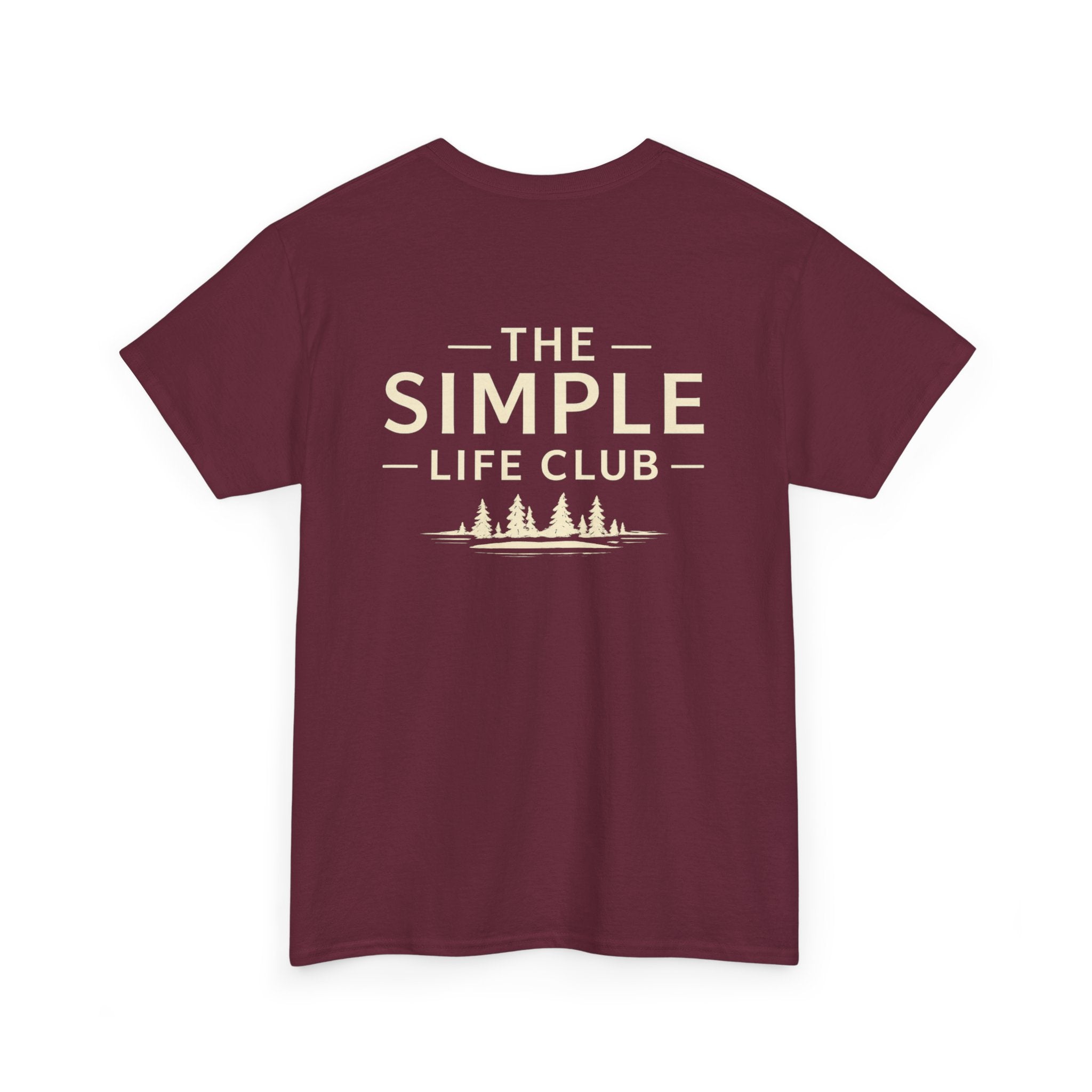 Simple Life Club T-Shirt — Minimalist Nature Graphic Tee