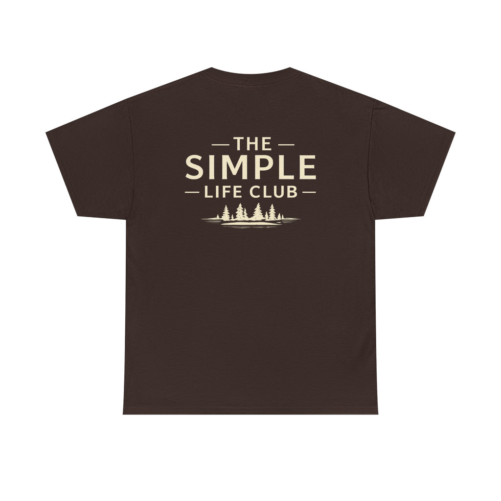 Simple Life Club T-Shirt — Minimalist Nature Graphic Tee